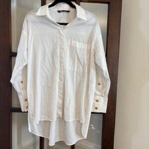 Zara Button-Down Blouse, size Medium